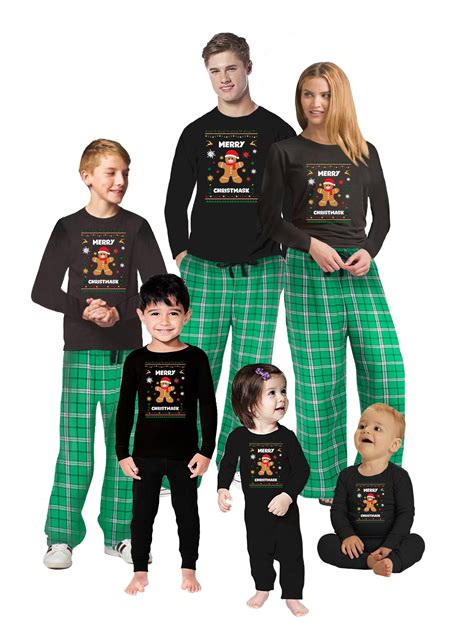 Matching Christmas 2020 Pajamas for Family Funny Christmas Quarantine PJs - Holiday Xmas ...