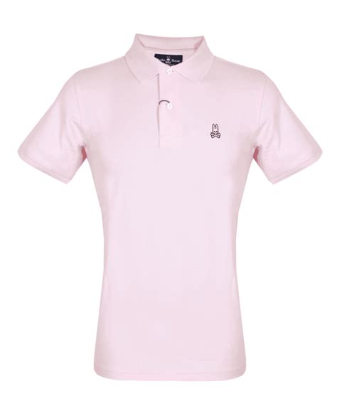 Psycho Bunny Pink B6K001 Polo Shirt - Polos from Jonathan Trumbull UK