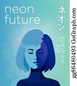 900+ Neon Futuristic Poster Clip Art | Royalty Free - GoGraph