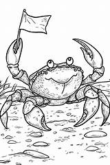 Coloring Crab Pictures Cartoon Stock Illustrations – 1726  sketch template