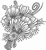 Flower Bouquet coloring Pages  Printable sketch template
