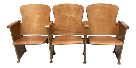 Mid-Century Connected Theater Chairs - Set of 3 on Chairish.com | Vintage chairs, Comfortable ...