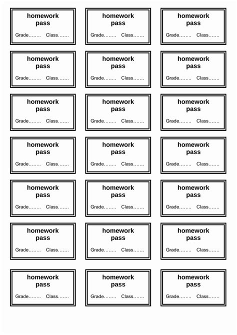 50 Printable Hall Passes For Students