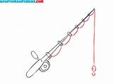 How To Draw A Fishing Pole  Easy Drawing Tutorial For Kids sketch template