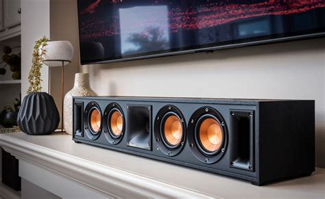 Klipsch RW-34C Wireless Center Channel Entertainment Speaker provides a wire-free home media ...