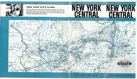 New York Central Railroad, Timetable, System Map, 1960 | Flickr