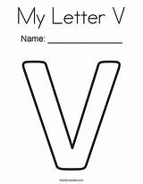 V Is For Van Coloring Page Pages sketch template