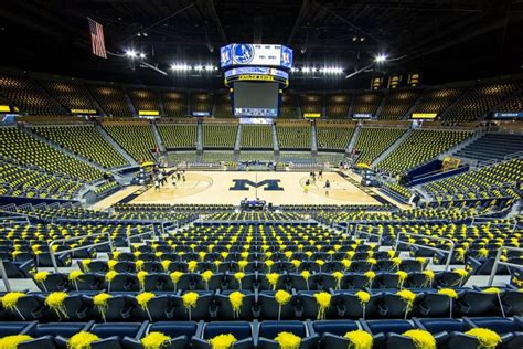 Crisler Center, before the game against Michigan State | Michigan ...