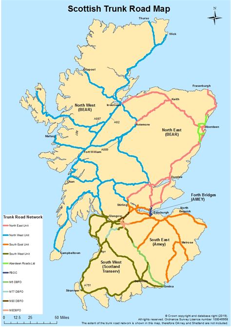 Free Printable Road Map Of Scotland - Printable Online