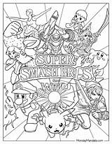 Printable Super Smash Bros Ultimate Coloring Pages sketch template