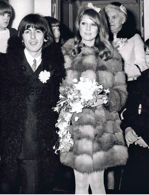 indypendentmusic: George Harrison and Pattie Boyd on their wedding day, January 21, 1966 | The ...