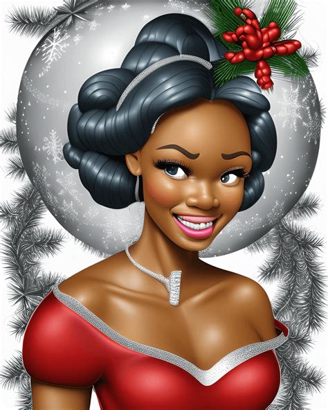 3D Afro-Amerikaanse Disney Princess Clipart · Creative Fabrica