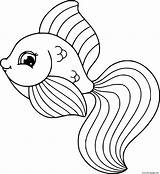 Veiltail Goldfish Coloring Page Printable sketch template
