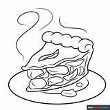Apple Pie Coloring Page  Easy Drawing Guides sketch template
