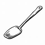 Vector Illustration Of A spatula Hand Drawn For Kids coloring Book  sketch template