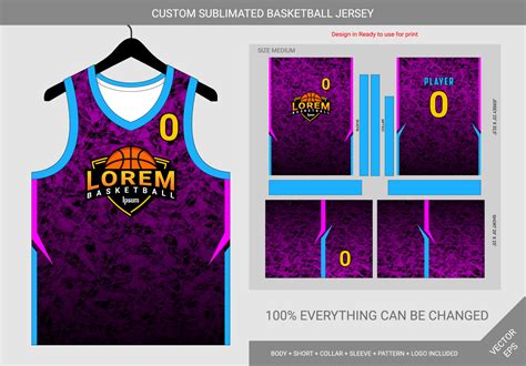 Sublimation Basketball Jersey Vector Art, Icons, and Graphics for Free ...