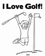 Golfer Coloring Page sketch template