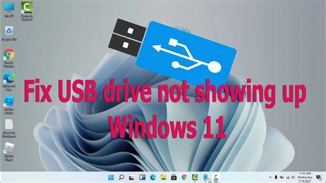 How to fix USB drive not showing up windows 11 - YouTube