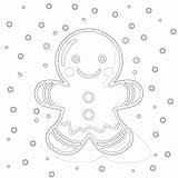 Best Gingerbread Coloring Page  Pages Mimi Panda sketch template