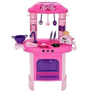 Amazon.com: Disney Store Minnie Mouse Kitchen Playset with Accessories and Toaster: Toys & Games