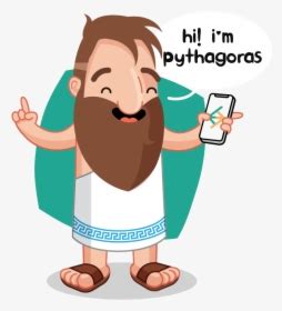 Cartoon Picture Of Pythagoras, HD Png Download , Transparent Png Image ...