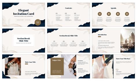 Elegant Invitation Card Free Google Slides and PowerPoint Template