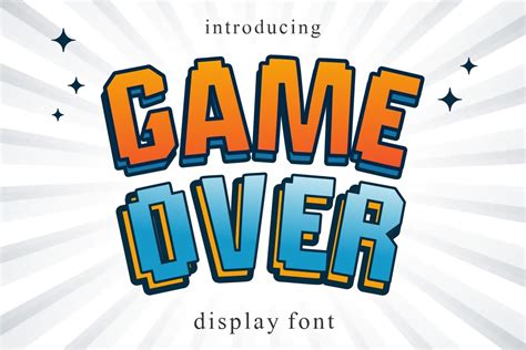 Game over Font by Riki.studio · Creative Fabrica