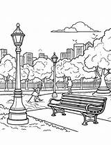Park Coloring Pages  Download Images Free On Super sketch template