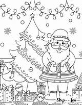 The Best Santa Coloring Pages To Color This Season  Skip My Lou sketch template