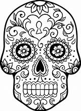 Skeleton Head Coloring Pages At GetColoringscom  Free Printable sketch template