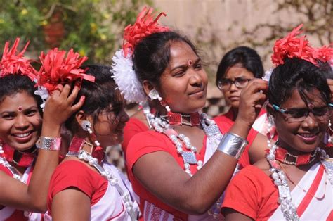 Sarna flags glitter in Jharkhand as Adivasis celebrate Sarhul festival - Jharkhand State News