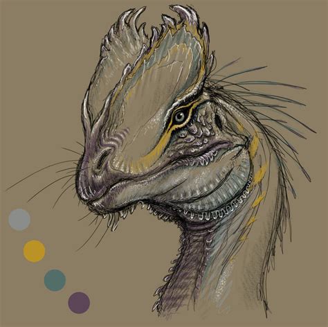 Dilophosaurus 2020 sketch by SpinoJP on @DeviantArt in 2021 | Ancient animals, Creature concept ...