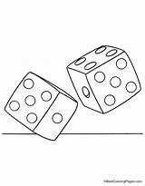 Dice Coloring Pages  Home sketch template