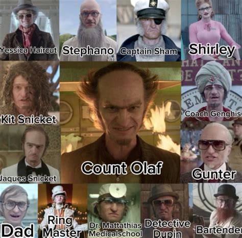 Count Olaf’s Disguises in 2024 | A series of unfortunate events, A ...