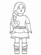 American Girl Doll Coloring Sheet Pages sketch template