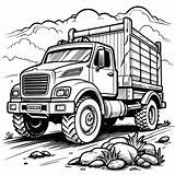 Coloring page Of truck For coloring Book  Premium AI Generated Vector sketch template