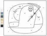 Death Color By Number coloring Page  Free Printable Coloring Pages sketch template