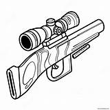 Sniper Gun Coloring Page 29604 23396 sketch template