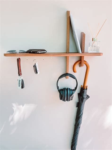 Entryway Shelf Wood Entryway Organizer Entryway Shelf With - Etsy