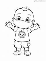 Cocomelon Coloring Pages Printable sketch template