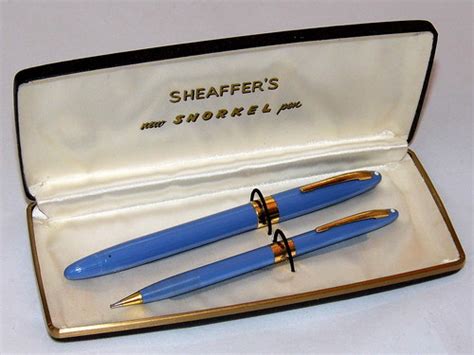 Vintage Sheaffer Snorkel Pen & Pencil Set, 14k Gold Nib, W… | Flickr