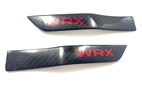 subaru wrx genuine carbon fiber fender emblem set 2021 2015 2016 2017 2018 2019 2020 cf carbon ...