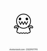 Scary Simple Icon Logo Shape Symbol Stock Vector Royalty Free  sketch template