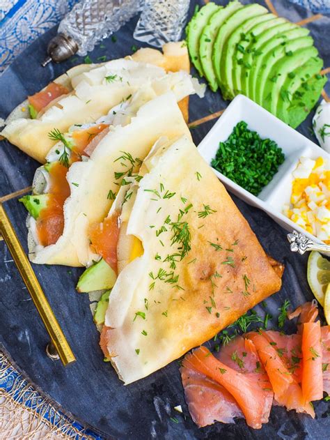 Smoked Salmon Crepes Recipe (video) | Recipe | Savory crepes, Salmon crepe recipe, Dinner crepes