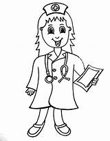 Nurse Coloring Pages Free Printable PDF sketch template