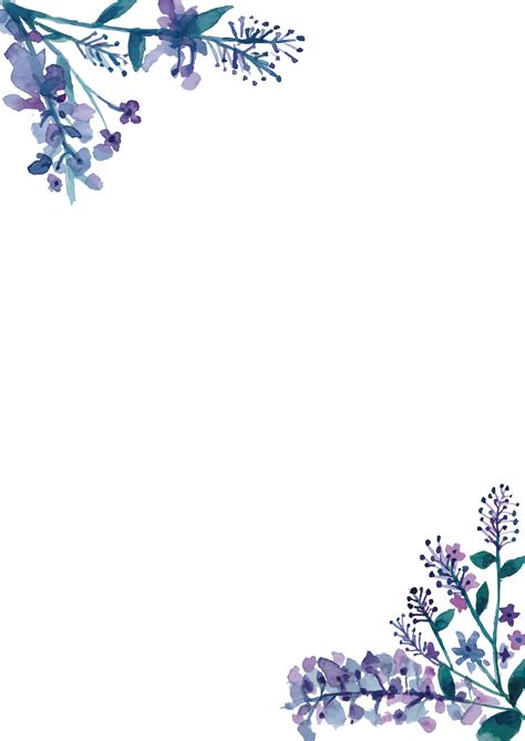 Flower Border For Wedding Invitation PNG