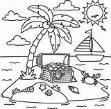 Island Summer Coloring Page For Kids 26493199 Vector Art At Vecteezy sketch template