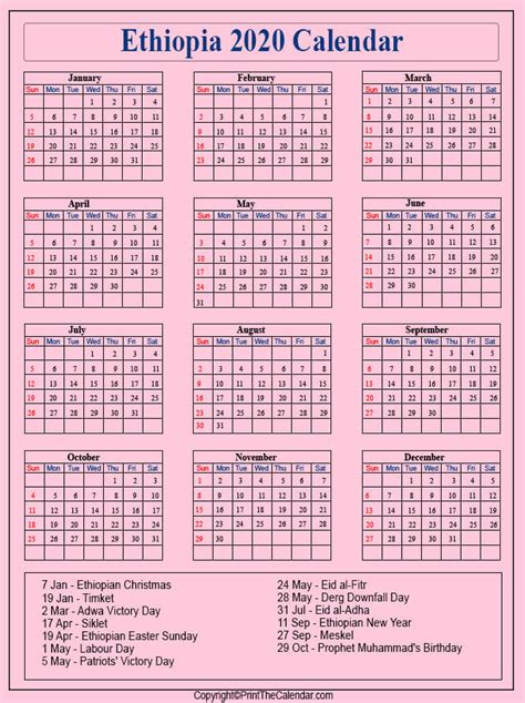 Ethiopian Calendar 2024 Holidays Latest Top The Best Famous - 2024 Calendar Printable Images