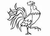 Rooster Coloring Pages Printable sketch template