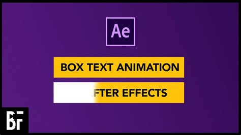 Box Text Animation - Adobe After Effects Tutorial - YouTube